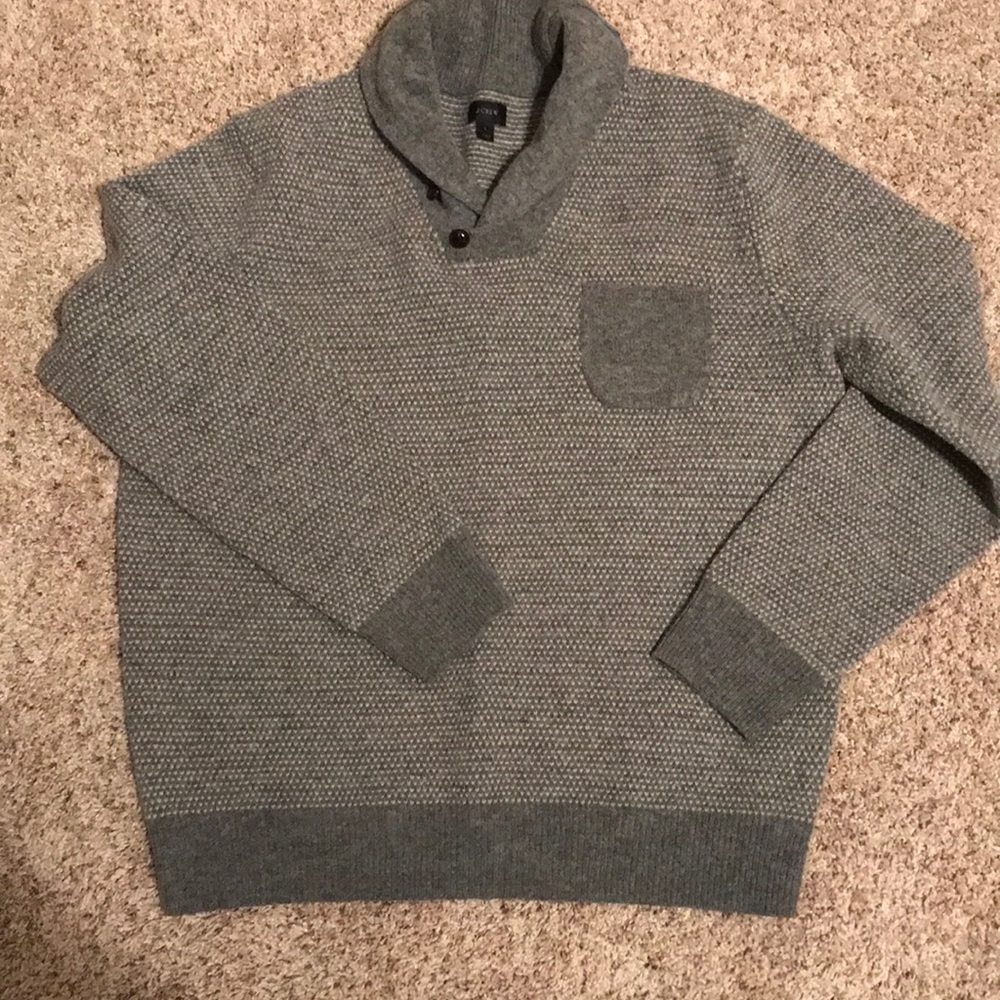 Shawl collar sweater
